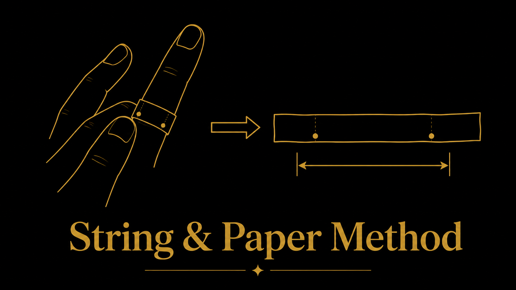 How to Measure Ring Size with String
